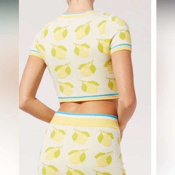 NWT Solid & Striped The June Top Sweater / Lemons / Small - Picture 2 of 11